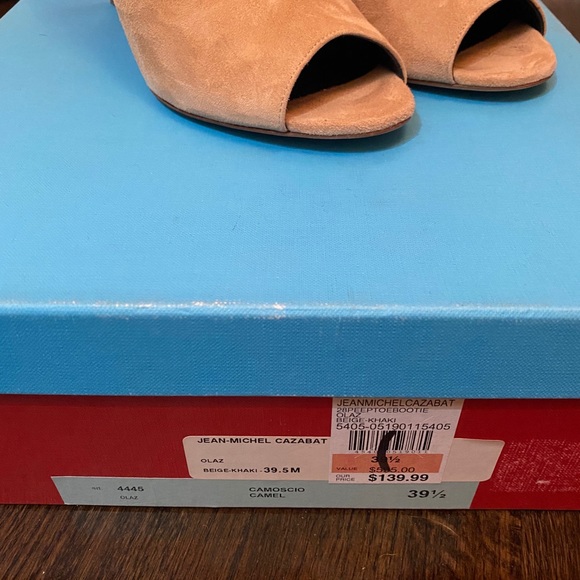 Jean-Michel Cazabat Suede Open Toe Booties - Picture 4 of 4